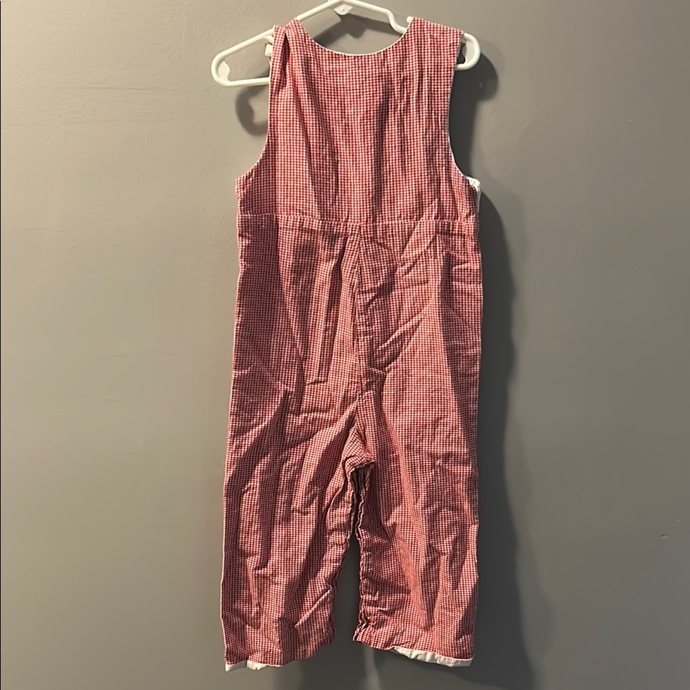 Smocked train overalls - Picture 2 of 4